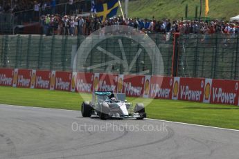 World © Octane Photographic Ltd. Mercedes AMG Petronas F1 W06 Hybrid – Lewis Hamilton. Sunday 23rd August 2015, F1 Belgian GP Race, Spa-Francorchamps, Belgium. Digital Ref: 1389LB1D2096