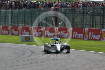 World © Octane Photographic Ltd. Mercedes AMG Petronas F1 W06 Hybrid – Lewis Hamilton. Sunday 23rd August 2015, F1 Belgian GP Race, Spa-Francorchamps, Belgium. Digital Ref: 1389LB1D2156