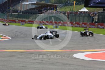 World © Octane Photographic Ltd. Williams Martini Racing FW37 – Valtteri Bottas. Sunday 23rd August 2015, F1 Belgian GP Race, Spa-Francorchamps, Belgium. Digital Ref: 1389LB5D0063