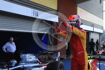 World © Octane Photographic Ltd. Sunday 23rd August 2015. Racing Engineering – Alexander Rossi. GP2 Race 2 Parc Ferme – Spa-Francorchamps, Belgium. Digital Ref. : 1386LB5D9796