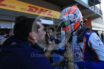 World © Octane Photographic Ltd. Sunday 23rd August 2015. Trident – Luca Ghiotto. GP3 Race 2 Parc Ferme – Spa-Francorchamps, Belgium. Digital Ref. : 1385LB5D9773