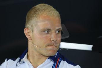 World © Octane Photographic Ltd. FIA Drivers’ Press Conference. Thursday 2nd July 2015, F1 British GP, Silverstone, UK. Williams Martini Racing – Valtteri Bottas. Digital Ref: 1326LB1D2989