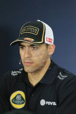 World © Octane Photographic Ltd. FIA Drivers’ Press Conference. Thursday 2nd July 2015, F1 British GP, Silverstone, UK. Lotus F1 Team – Pastor Maldonado. Digital Ref: 1326LB1D3009