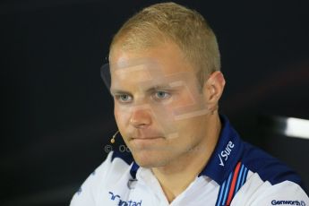 World © Octane Photographic Ltd. FIA Drivers’ Press Conference. Thursday 2nd July 2015, F1 British GP, Silverstone, UK. Williams Martini Racing – Valtteri Bottas. Digital Ref: 1326LB1D3019