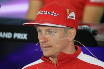 World © Octane Photographic Ltd. FIA Drivers’ Press Conference. Thursday 2nd July 2015, F1 British GP, Silverstone, UK. Scuderia Ferrari – Kimi Raikkonen. Digital Ref: 1326LB1D3065