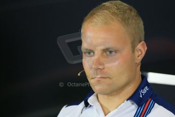 World © Octane Photographic Ltd. FIA Drivers’ Press Conference. Thursday 2nd July 2015, F1 British GP, Silverstone, UK. Williams Martini Racing – Valtteri Bottas. Digital Ref: 1326LB1D3138