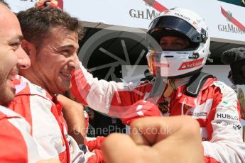 World © Octane Photographic Ltd. Scuderia Ferrari SF15-T– Sebastian Vettel. Sunday 5th July 2015, F1 British GP Parc Ferme, Silverstone, UK. Digital Ref: 1342LB5D0057