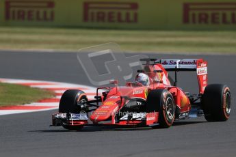 World © Octane Photographic Ltd. Scuderia Ferrari SF15-T– Sebastian Vettel. Friday 3rd July 2015, F1 British GP Practice 1, Silverstone, UK. Digital Ref: 1327LB1D3340