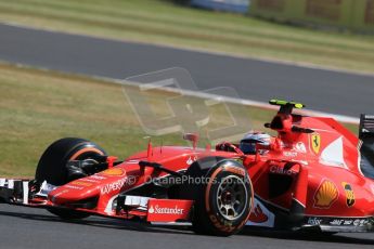 World © Octane Photographic Ltd. Scuderia Ferrari SF15-T– Kimi Raikkonen. Friday 3rd July 2015, F1 British GP Practice 1, Silverstone, UK. Digital Ref: 1327LB1D3350