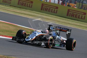 World © Octane Photographic Ltd. Sahara Force India VJM08B – Nico Hulkenberg. Friday 3rd July 2015, F1 British GP Practice 1, Silverstone, UK. Digital Ref: 1327LB1D3384