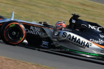 World © Octane Photographic Ltd. Sahara Force India VJM08B – Nico Hulkenberg. Friday 3rd July 2015, F1 British GP Practice 1, Silverstone, UK. Digital Ref: 1327LB1D3389