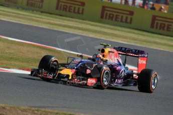 World © Octane Photographic Ltd. Infiniti Red Bull Racing RB11 – Daniil Kvyat. Friday 3rd July 2015, F1 British GP Practice 1, Silverstone, UK. Digital Ref: 1327LB1D3422