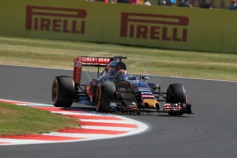 World © Octane Photographic Ltd. Scuderia Toro Rosso STR10 – Max Verstappen. Friday 3rd July 2015, F1 British GP Practice 1, Silverstone, UK. Digital Ref: 1327LB1D3428