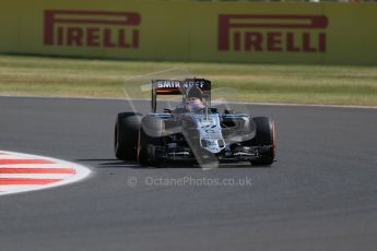 World © Octane Photographic Ltd. Sahara Force India VJM08B – Nico Hulkenberg. Friday 3rd July 2015, F1 British GP Practice 1, Silverstone, UK. Digital Ref: 1327LB1D3468