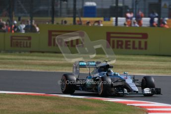 World © Octane Photographic Ltd. Mercedes AMG Petronas F1 W06 Hybrid – Nico Rosberg. Friday 3rd July 2015, F1 Practice 1, Silverstone, UK. Digital Ref: 1327LB1D3518