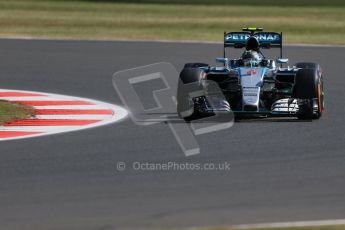 World © Octane Photographic Ltd. Mercedes AMG Petronas F1 W06 Hybrid – Nico Rosberg. Friday 3rd July 2015, F1 Practice 1, Silverstone, UK. Digital Ref: 1327LB1D3519