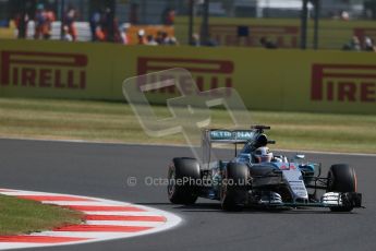 World © Octane Photographic Ltd. Mercedes AMG Petronas F1 W06 Hybrid – Lewis Hamilton. Friday 3rd July 2015, F1 British GP Practice 1, Silverstone, UK. Digital Ref: 1327LB1D3529