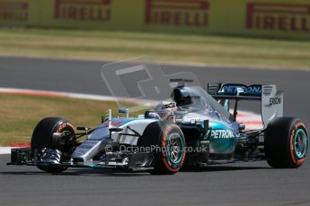 World © Octane Photographic Ltd. Mercedes AMG Petronas F1 W06 Hybrid – Lewis Hamilton. Friday 3rd July 2015, F1 British GP Practice 1, Silverstone, UK. Digital Ref: 1327LB1D3538