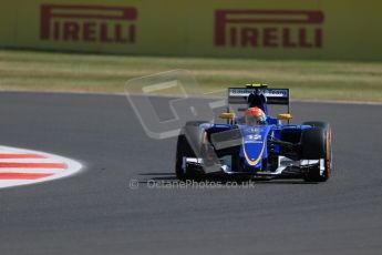 World © Octane Photographic Ltd. Sauber F1 Team C34-Ferrari – Felipe Nasr. Friday 3rd July 2015, F1 British GP Practice 1 Silverstone, UK. Digital Ref: 1327LB1D3551