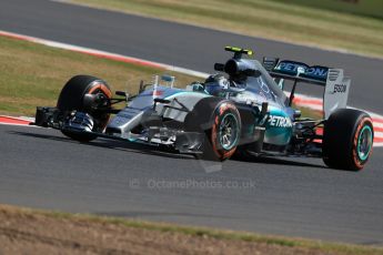 World © Octane Photographic Ltd. Mercedes AMG Petronas F1 W06 Hybrid – Nico Rosberg. Friday 3rd July 2015, F1 Practice 1, Silverstone, UK. Digital Ref: 1327LB1D3560