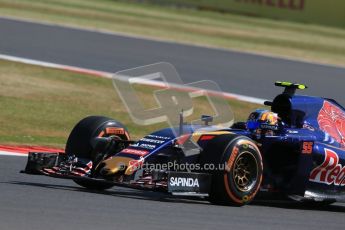 World © Octane Photographic Ltd. Scuderia Toro Rosso STR10 – Carlos Sainz Jnr. Friday 3rd July 2015, F1 British GP Practice 1, Silverstone, UK. Digital Ref: 1327LB1D3587