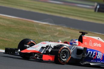 World © Octane Photographic Ltd. Manor Marussia F1 Team MR03B – William Stevens. Friday 3rd July 2015, F1 British GP Practice 1, Silverstone, UK. Digital Ref: 1327LB1D3628