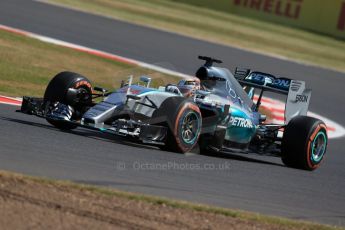 World © Octane Photographic Ltd. Mercedes AMG Petronas F1 W06 Hybrid – Lewis Hamilton. Friday 3rd July 2015, F1 British GP Practice 1, Silverstone, UK. Digital Ref: 1327LB1D3634