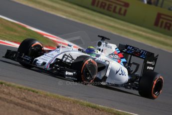 World © Octane Photographic Ltd. Williams Martini Racing FW37 – Felipe Massa. Friday 3rd July 2015, F1 British GP Practice 1, Silverstone, UK. Digital Ref: 1327LB1D3642