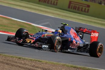 World © Octane Photographic Ltd. Scuderia Toro Rosso STR10 – Carlos Sainz Jnr. Friday 3rd July 2015, F1 British GP Practice 1, Silverstone, UK. Digital Ref: 1327LB1D3653