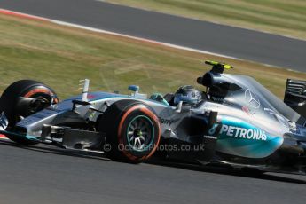 World © Octane Photographic Ltd. Mercedes AMG Petronas F1 W06 Hybrid – Nico Rosberg. Friday 3rd July 2015, F1 Practice 1, Silverstone, UK. Digital Ref: 1327LB1D3671