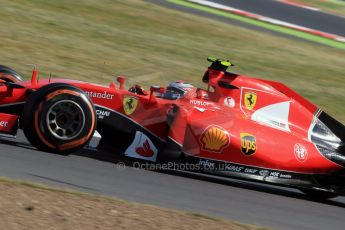 World © Octane Photographic Ltd. Scuderia Ferrari SF15-T– Kimi Raikkonen. Friday 3rd July 2015, F1 British GP Practice 1, Silverstone, UK. Digital Ref: 1327LB1D3690