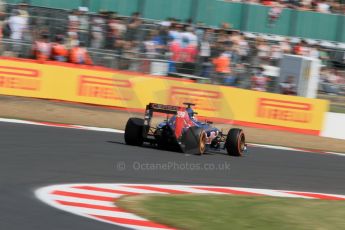 World © Octane Photographic Ltd. Scuderia Toro Rosso STR10 – Max Verstappen. Friday 3rd July 2015, F1 British GP Practice 1, Silverstone, UK. Digital Ref: 1327LB1D3997
