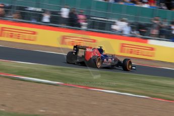 World © Octane Photographic Ltd. Scuderia Toro Rosso STR10 – Carlos Sainz Jnr. Friday 3rd July 2015, F1 British GP Practice 1, Silverstone, UK. Digital Ref: 1327LB1D4086