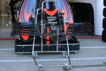 World © Octane Photographic Ltd. McLaren Honda MP4/30. Friday 3rd July 2015, F1 British GP Practice 1, Silverstone, UK. Digital Ref: 1327LB5D8809