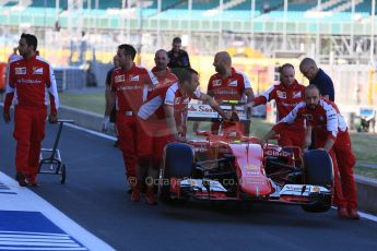 World © Octane Photographic Ltd. Scuderia Ferrari SF15-T– Kimi Raikkonen. Friday 3rd July 2015, F1 British GP Practice 1, Silverstone, UK. Digital Ref: 1327LB5D8884