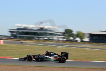 World © Octane Photographic Ltd. Sahara Force India VJM08B – Nico Hulkenberg. Friday 3rd July 2015, F1 British GP Practice 1, Silverstone, UK. Digital Ref: 1327LB5D9040