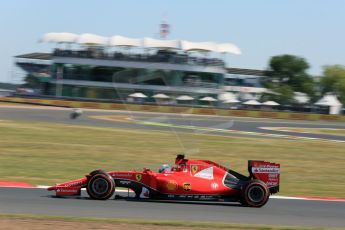 World © Octane Photographic Ltd. Scuderia Ferrari SF15-T– Sebastian Vettel. Friday 3rd July 2015, F1 British GP Practice 1, Silverstone, UK. Digital Ref: 1327LB5D9056