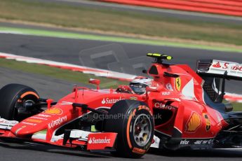 World © Octane Photographic Ltd. Scuderia Ferrari SF15-T– Kimi Raikkonen. Friday 3rd July 2015, F1 British GP Practice 2, Silverstone, UK. Digital Ref: 1328LB1D4132