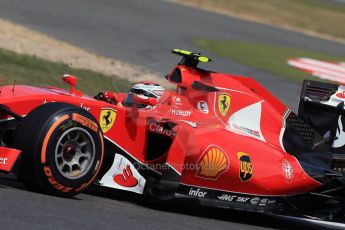 World © Octane Photographic Ltd. Scuderia Ferrari SF15-T– Kimi Raikkonen. Friday 3rd July 2015, F1 British GP Practice 2, Silverstone, UK. Digital Ref: 1328LB1D4155