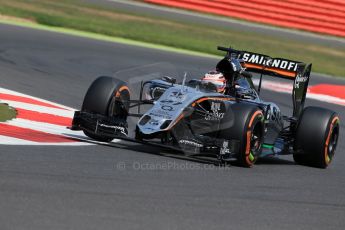 World © Octane Photographic Ltd. Sahara Force India VJM08 – Nico Hulkenberg. Friday 3rd July 2015, F1 British GP Practice 2, Silverstone, UK. Digital Ref: 1328LB1D4159