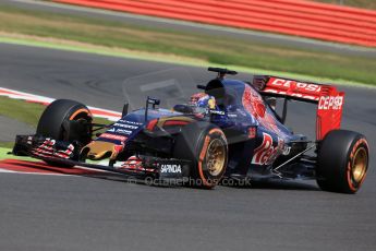 World © Octane Photographic Ltd. Scuderia Toro Rosso STR10 – Max Verstappen. Friday 3rd July 2015, F1 British GP Practice 2, Silverstone, UK. Digital Ref: 1328LB1D4174