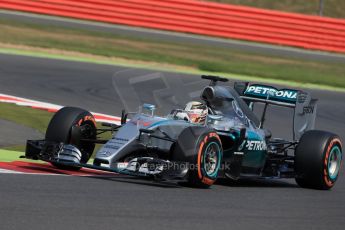 World © Octane Photographic Ltd. Mercedes AMG Petronas F1 W06 Hybrid – Lewis Hamilton. Friday 3rd July 2015, F1 British GP Practice 2, Silverstone, UK. Digital Ref: 1328LB1D4188