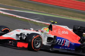 World © Octane Photographic Ltd. Manor Marussia F1 Team MR03B – Roberto Merhi. Friday 3rd July 2015, F1 British GP Practice 2, Silverstone, UK. Digital Ref: 1328LB1D4209