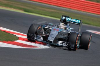 World © Octane Photographic Ltd. Mercedes AMG Petronas F1 W06 Hybrid – Lewis Hamilton. Friday 3rd July 2015, F1 British GP Practice 2, Silverstone, UK. Digital Ref: 1328LB1D4236