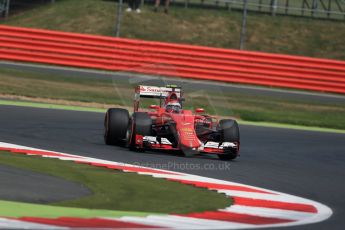 World © Octane Photographic Ltd. Scuderia Ferrari SF15-T– Kimi Raikkonen. Friday 3rd July 2015, F1 British GP Practice 2, Silverstone, UK. Digital Ref: 1328LB1D4244