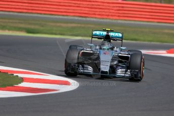 World © Octane Photographic Ltd. Mercedes AMG Petronas F1 W06 Hybrid – Nico Rosberg. Friday 3rd July 2015, F1 Practice 2, Silverstone, UK. Digital Ref: 1328LB1D4297