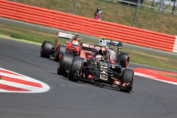 World © Octane Photographic Ltd. Lotus F1 Team E23 Hybrid – Pastor Maldonado. Friday 3rd July 2015, F1 British GP Practice 2, Silverstone, UK. Digital Ref: 1328LB1D4319