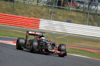 World © Octane Photographic Ltd. Lotus F1 Team E23 Hybrid – Romain Grosjean. Friday 3rd July 2015, F1 British GP Practice 2, Silverstone, UK. Digital Ref: 1328LB1D4335