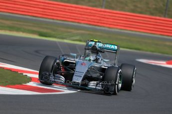 World © Octane Photographic Ltd. Mercedes AMG Petronas F1 W06 Hybrid – Nico Rosberg. Friday 3rd July 2015, F1 Practice 2, Silverstone, UK. Digital Ref: 1328LB1D4388