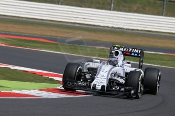 World © Octane Photographic Ltd. Williams Martini Racing FW37 – Valtteri Bottas. Friday 3rd July 2015, F1 British GP Practice 2, Silverstone, UK. Digital Ref: 1328LB1D4488